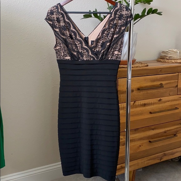 Black Adrianna Papell Bodycon Dress - Picture 1 of 5